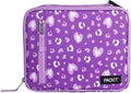 PackIt Freezable Classic Lunch Box, Leopard Hearts Purple, Built by PackIt