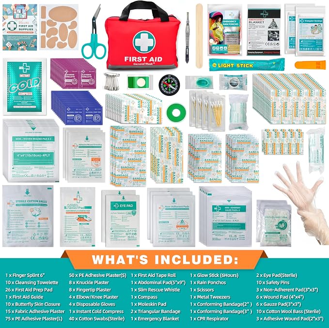 General Medi First Aid Kit -309 Pieces- Reflective Bag Design - Image 2