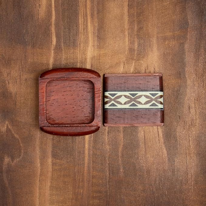 1pcs Handcrafted Wooden Pill Case - Image 4