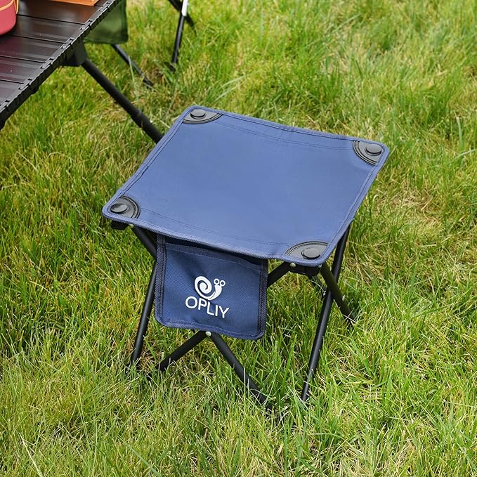 Opliy Camping Stool, Folding Small Chair Portable Camp Stool - Image 2