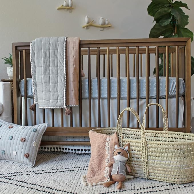 Crane Baby Soft Cotton Crib Mattress Sheet, Fitted Sheet - Image 3