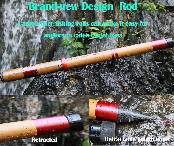 Telescopic Rod Kit Tenkara Fishing Rod Kit 20FT-Zoom Stream 4 Lengths - Image 6