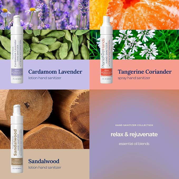Relax & Rejuvenate Variety 3pk Hand Sanitizer | Cardamom Lavender Lotion - Image 2