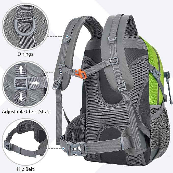 Hiking Backpack 30L Lightweight Travel Daypack Small Day Pack - Image 6