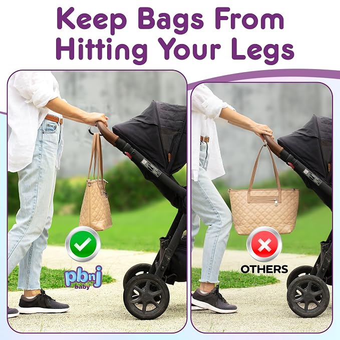 Stroller Hooks for Hanging Diaper Bags - Image 2