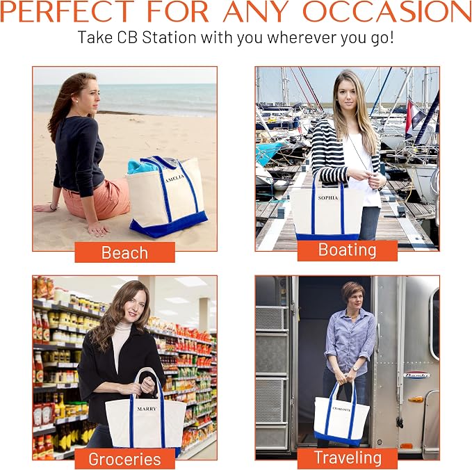 CB STATION Medium Classic Canvas Tote Bag - Image 7