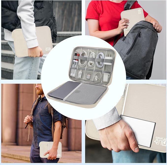 Electronics Organizer, Travel Cord Organizer Pouch, Portable Cable Organizer - Image 6