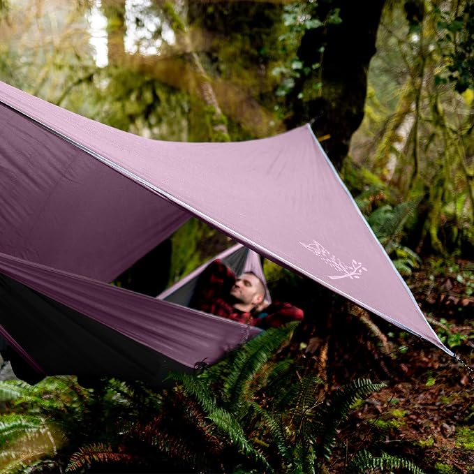 Wise Owl Outfitters Hammock Rain Fly – Waterproof Camping Tarp Cover - Image 4