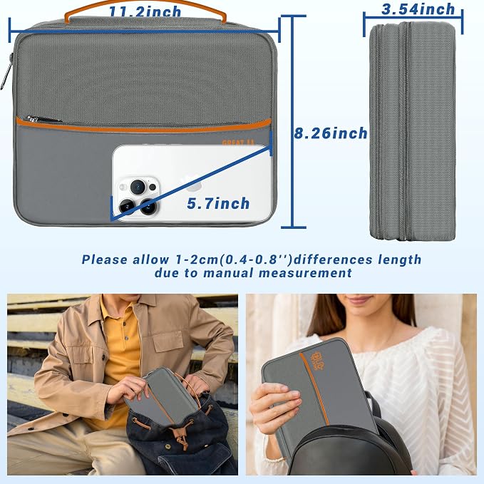 Electronics Organizer, Travel Cord Organizer Pouch, Portable Cable Organizer - Image 3