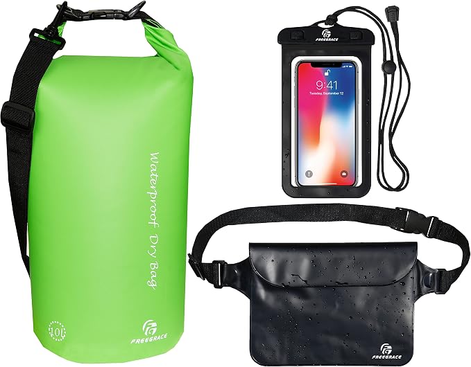 Freegrace Waterproof Dry Bags Set Of 3 Dry Bag by Freegrace
