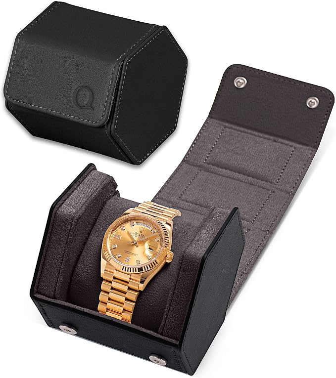 Single Leather Watch Case for Men by QWatch