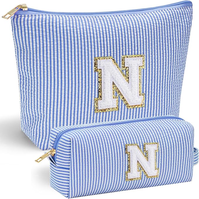YOOLIFE Personalized Gifts for Women, Initial Makeup Bag by YOOLIFE