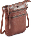 Crossbody Sling Bag for Women Small Real Leather Purse Vintage Travel Crossover by Cochoa