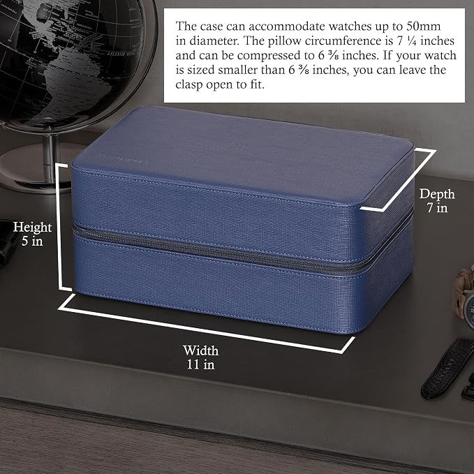 ROTHWELL 8 Watch Travel Case Storage Organizer - Image 3