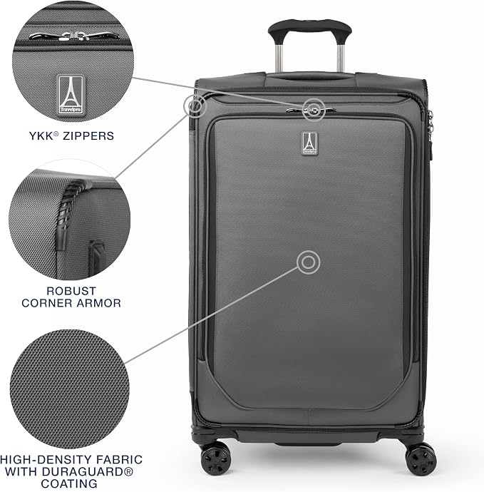 Travelpro Crew Classic Lightweight Softside Expandable Checked Luggage - Image 4