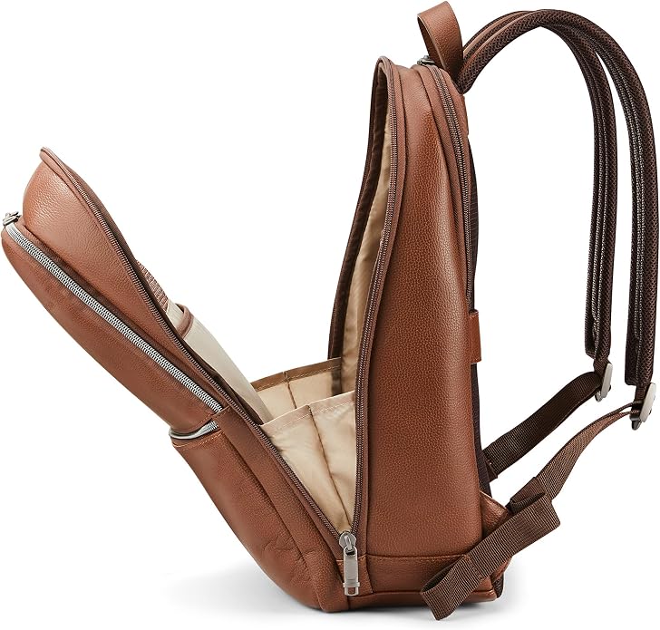 Samsonite Classic Leather Slim Backpack - Image 6