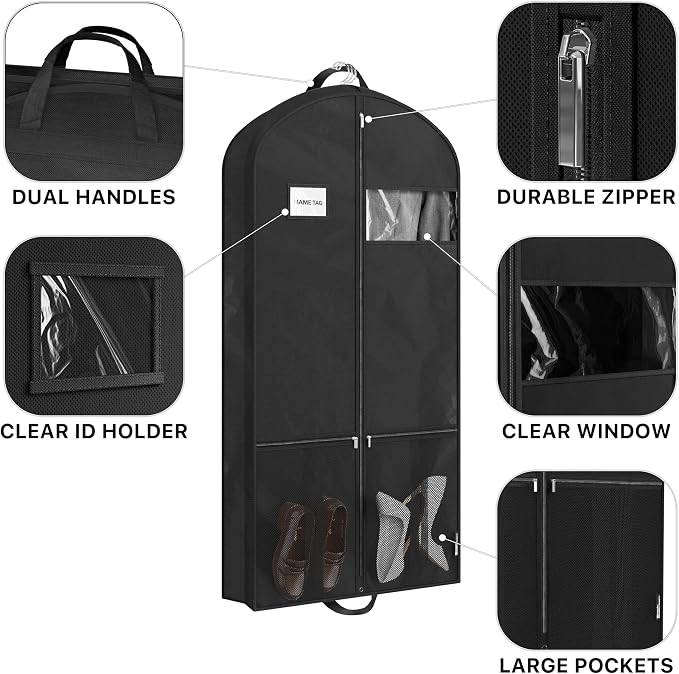 Simple Houseware 54-Inch Travel Garment Bag - Image 4