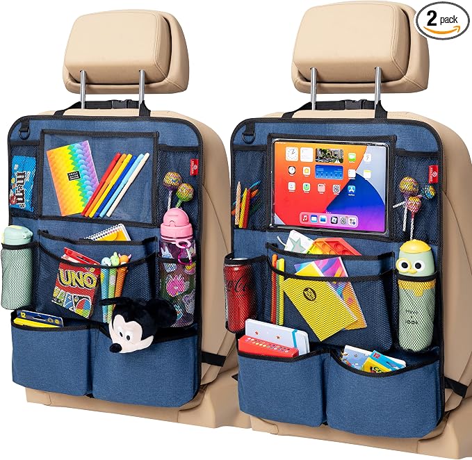 Helteko Backseat Car Organizer, Kick Mats Back Seat Protector by Helteko