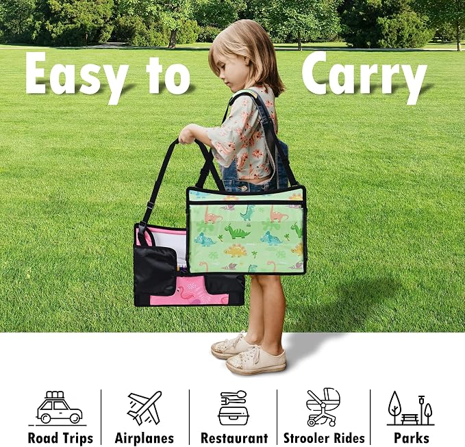 2PCS Kids Travel Tray, Car Seat Tray - Image 7