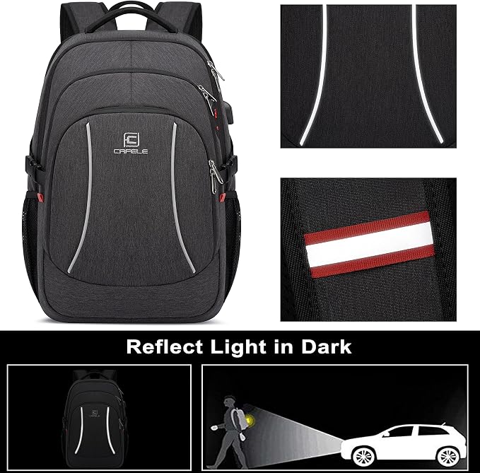 Backpack, 17.3in Durable Travel Laptop Backpack, College Backpack, RFID Anti - Image 6