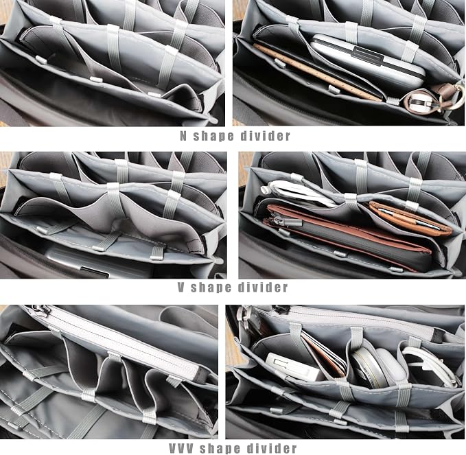 Alex T1 large storage electronics organizer travel case pouch, YKK - Image 6