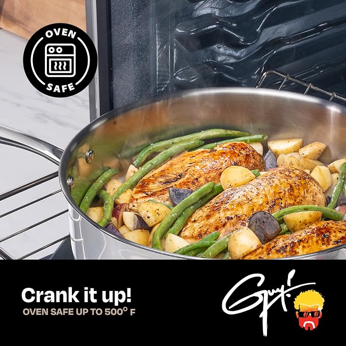 Guy Fieri's Flavortown 3.2-Quart Stainless Steel Sauce Pan - Image 6
