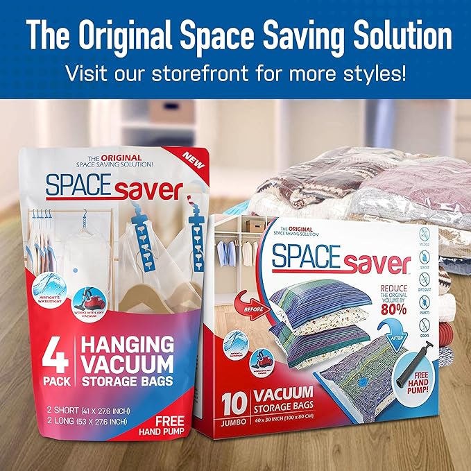 4 Pack Jumbo Vacuum Storage Bags - Image 9