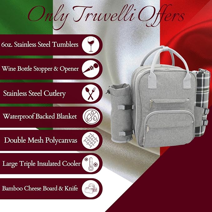 Truvelli Picnic Backpack for 2 - Image 3