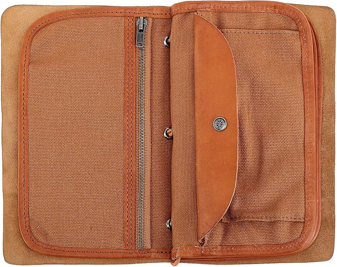 Genuine Leather Nomad Organizer Travel Wallet | Women's Wallet Clutch Passport - Image 3