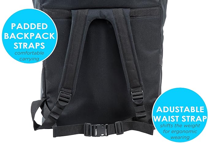 Car Seat Travel Bag — Adjustable, Padded Backpack - Image 6