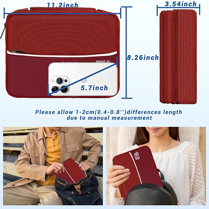 Electronics Organizer, Travel Cord Organizer Pouch, Portable Cable Organizer - Image 3