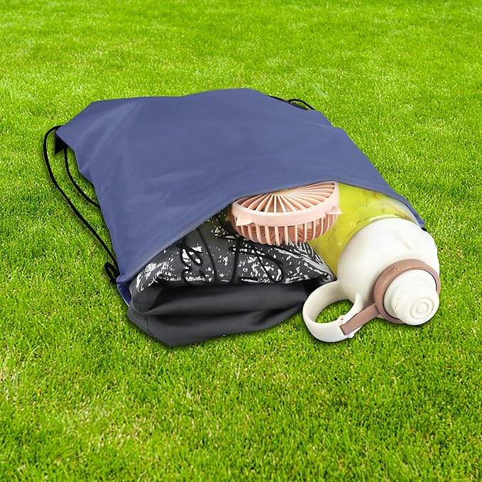 10 Colors Drawstring Backpack Bags Sack Pack Cinch Tote Sport Storage Polyester - Image 7