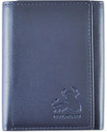 Leather Wallet for Men with RFID Blocking in Mountain Sky Blue by BullGuard