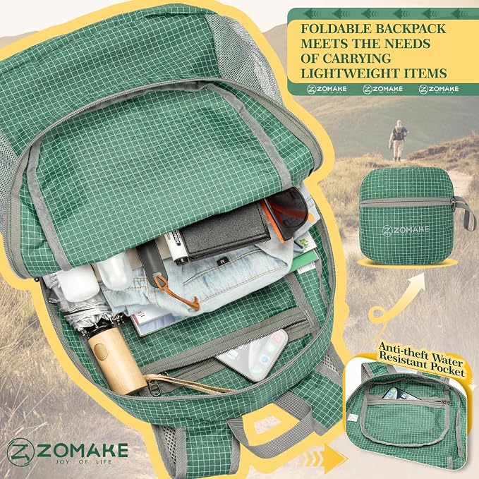 ZOMAKE Ultra Lightweight Hiking Backpack 20L - Image 5