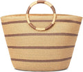 Beach Bags for Women Straw Tote Bag Summer Beach Bag Large Woven Straw Tote for by TOFUNTOY