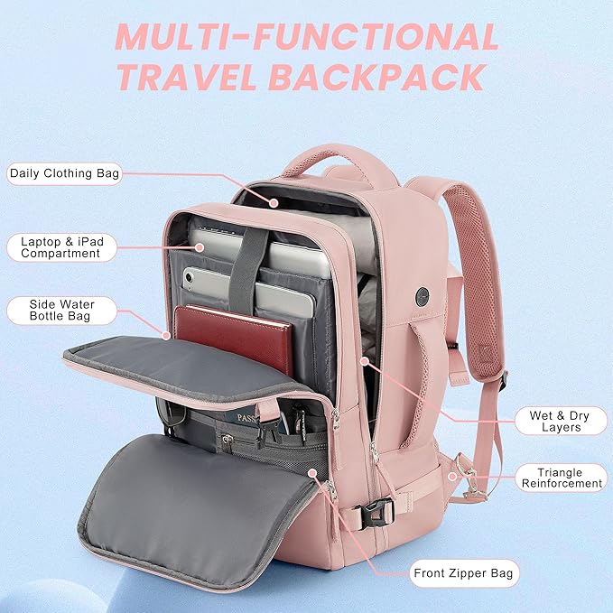 Travel Backpack, Carry on Flight approved Travel Bag - Image 4
