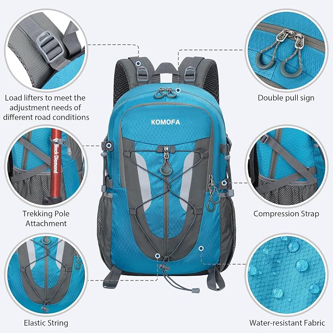 Hiking Backpack 30L Lightweight Travel Daypack Small Day Pack - Image 3