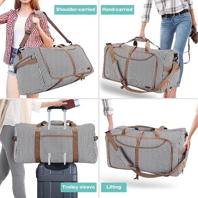 100L Duffle Bag for Travel, Large Foldable Waterproof Travel Duffel Bags - Image 6