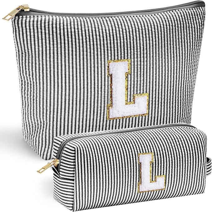YOOLIFE Initial Makeup Bag for Women by YOOLIFE