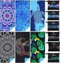 6 Pack Microfiber Thin Lightweight Beach Towel Oversized 71x32 Extra Large Sand by Qinqinamu
