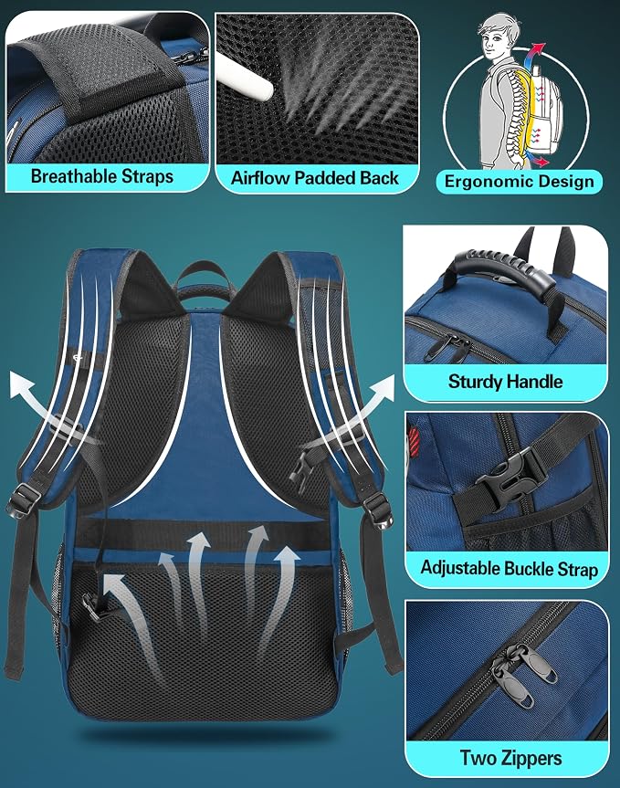 ProEtrade Travel Backpack, Extra Large Laptop Backpack School Business Anti - Image 2