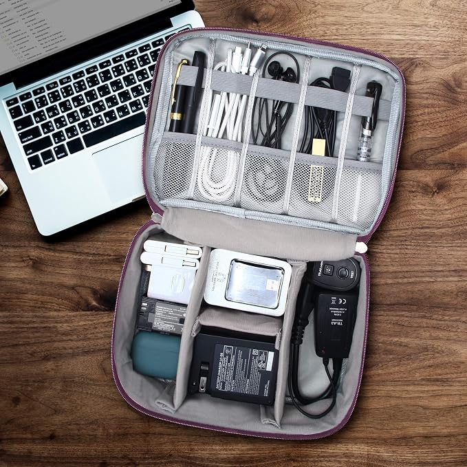 Electronics Organizer Travel Universal Cable Organizer Bag Waterproof - Image 5