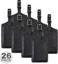 8 Pack Leather Luggage Travel Bag Tags by Travelambo by Travelambo