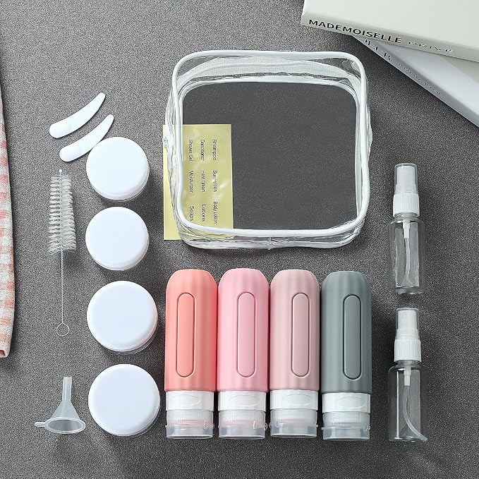16 Pack Travel Bottles Set for Toiletries, Leakproof Travel Containers for - Image 7