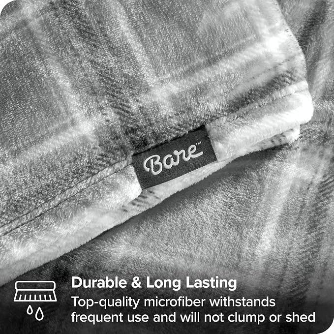 Bare Home Textured Fleece Blanket - Image 5