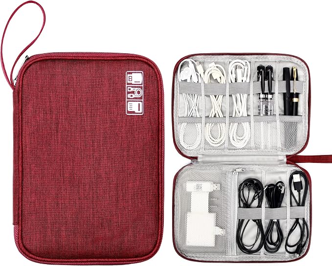 CILLA Travel Cord Organizer Case, Portable Waterproof Storage Bag by CILLA