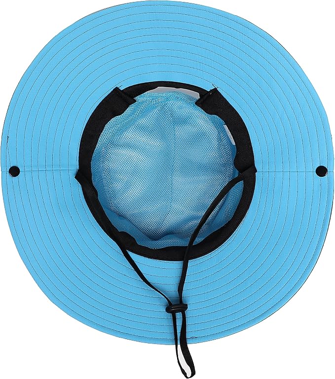 Womens Summer Sun Hat Beach Hat Wide Brim Outdoor UV Protection Hat Foldable - Image 6