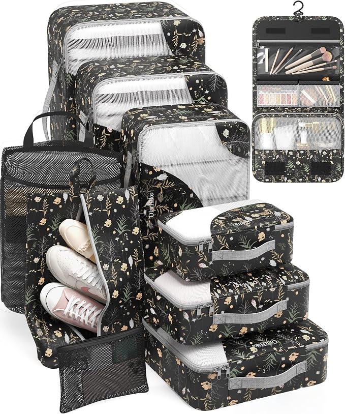 ALL INCLUDED 10 Set Durable Packing Cubes by OlarHike