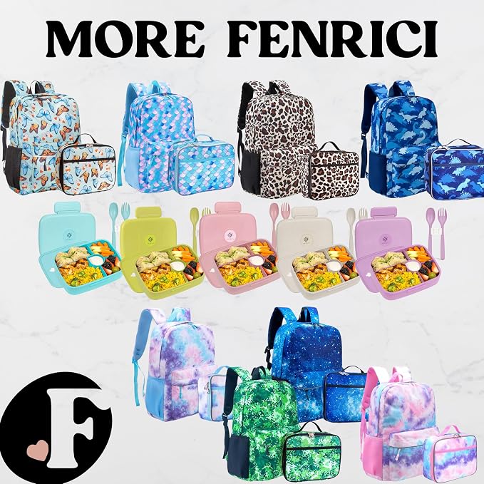 Fenrici Cheetah Kids Lunch Box for Girls, Teens Insulated Lunch Bag, Soft Sided - Image 8