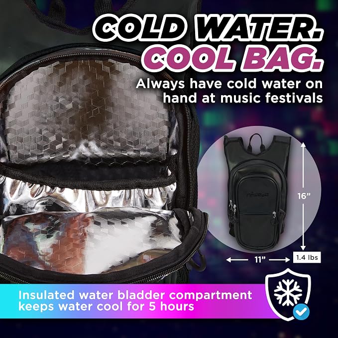 Rave Hydration Backpack – Anti-Theft Festival Hydration Pack - Image 3